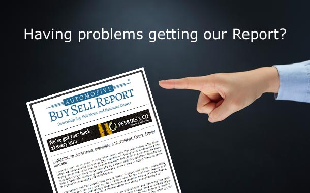 Not receiving Automotive Buy Sell's weekly Report?